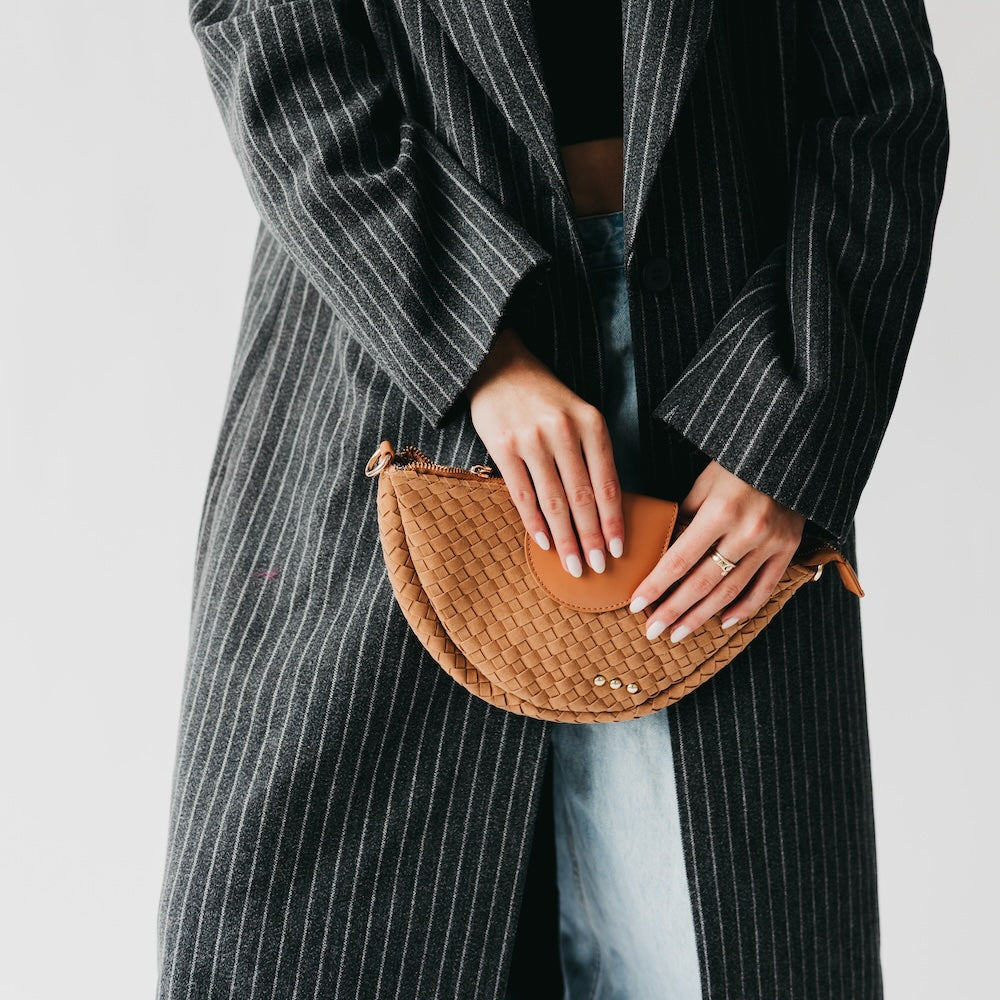 Selena Suede Flap Crossbody