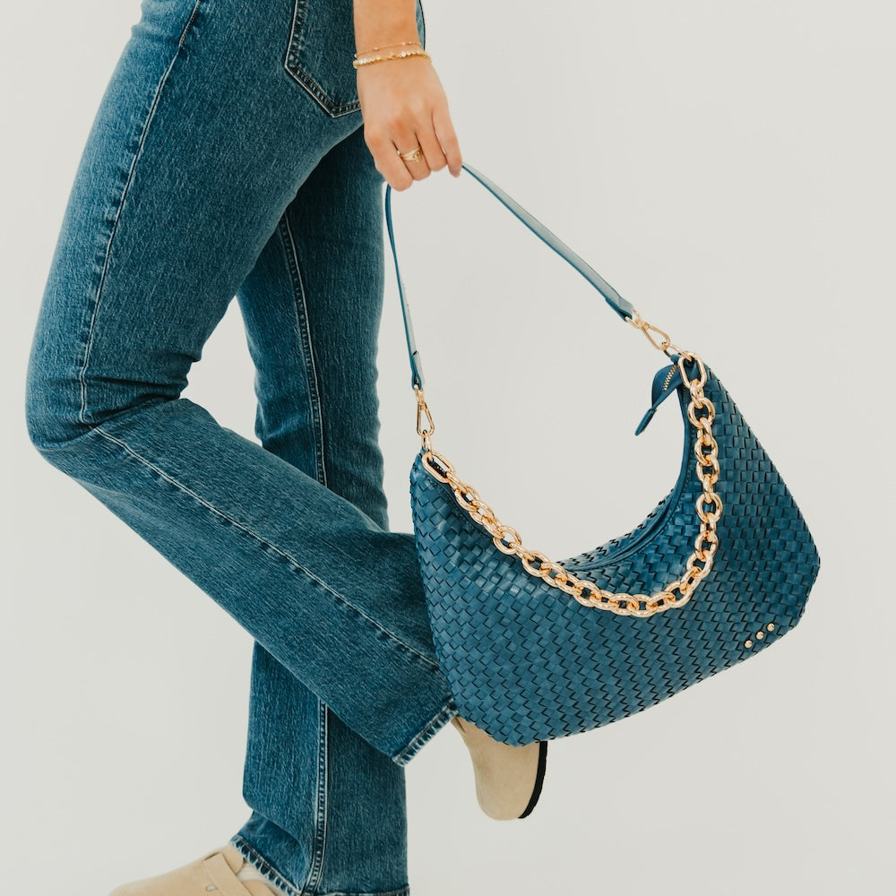 Sienna Slouchy Woven Shoulder Bag - NEW COLORS!